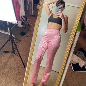 Sugar Thrills Elegant Obsession Floral Pink Pants
